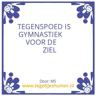Tegeltje: T E G E N S P O E D