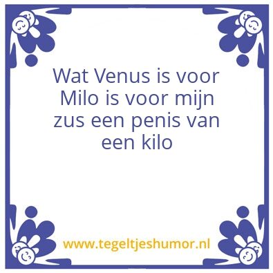 Tegeltje: Venus