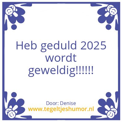 Tegeltje: nee