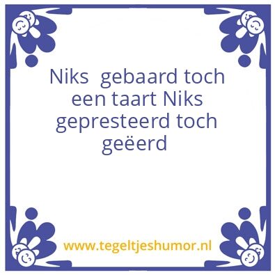 Tegeltje: taart