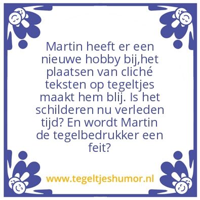 Tegeltje: .