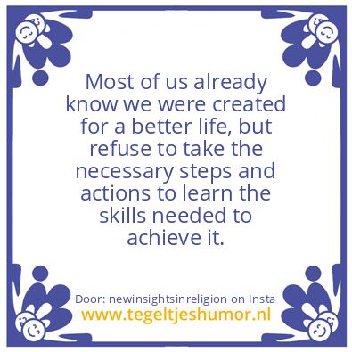 Tegeltje: We are One.
