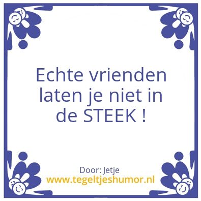Tegeltje: Vrienden