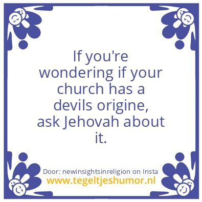Tegeltje: your church origine ?