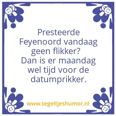 Tegeltje: Feyenoord