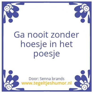 Tegeltje: Mooi