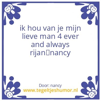 Tegeltje: liefde