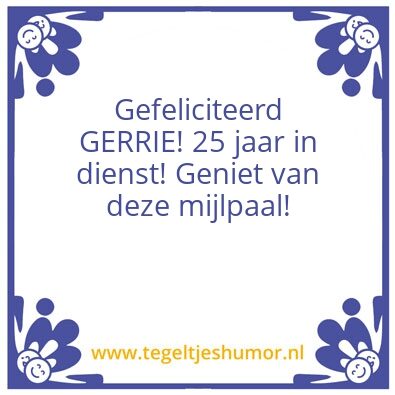 Tegeltje: Gerrie