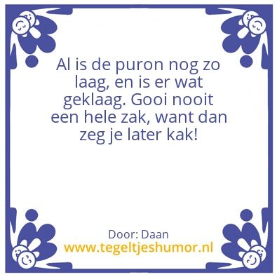 Tegeltje: Puron
