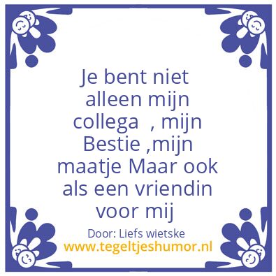 Tegeltje: Lieve Alijda