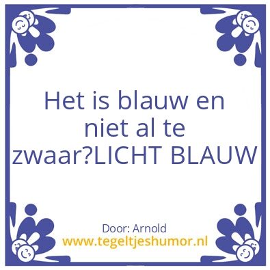 Tegeltje: Lichter van kleur