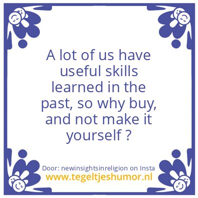 Tegeltje: You have Skills !