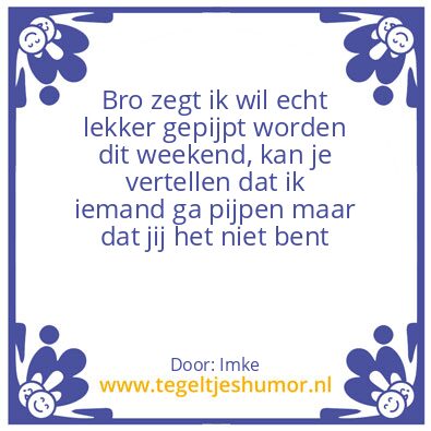 Tegeltje: Pijpen