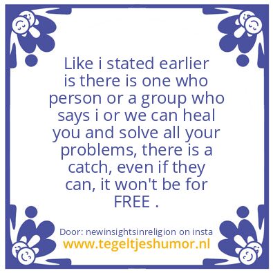 Tegeltje: If they say..