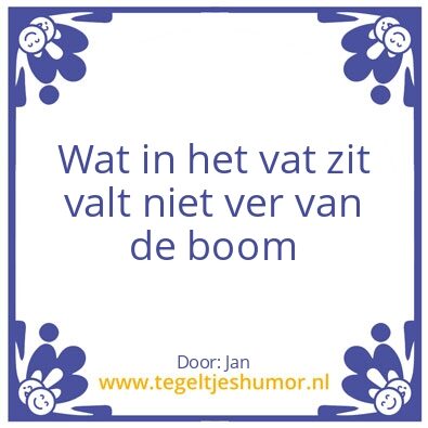 Tegeltje: Vat