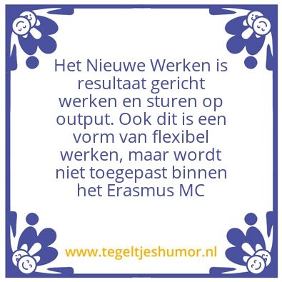 Tegeltje: Activiteit gerelateerd werken