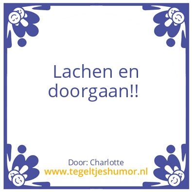 Tegeltje: Doorgaan