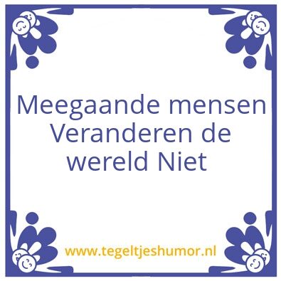 Tegeltje: Wereld