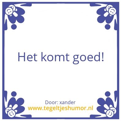 Tegeltje: mentorwijsheid