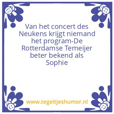 Tegeltje: Het program