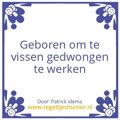 Tegeltje: Vissen