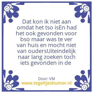 Tegeltje: 2 school