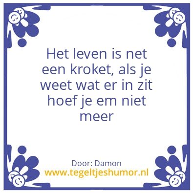 Tegeltje: Inhoud