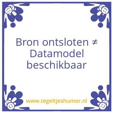 Tegeltje: BI wijsheid