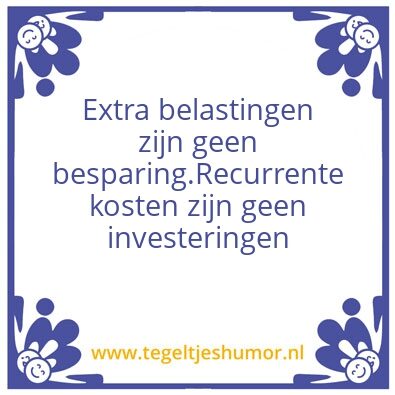 Tegeltje: Begrotingstegel