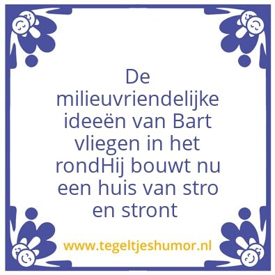 Tegeltje: Bart