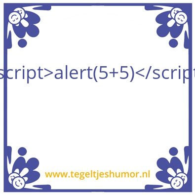 Tegeltje: wiskunde