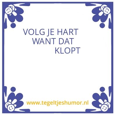 Tegeltje: H A R T