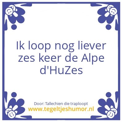 Tegeltje: Alpe d’HuZes