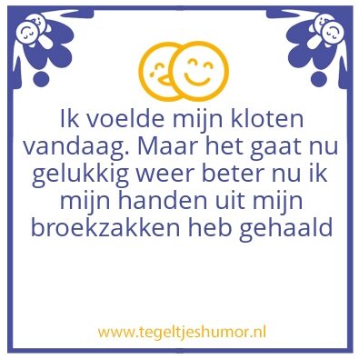 Tegeltje: Kloten