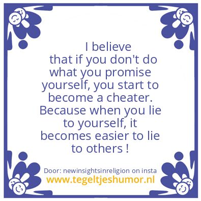 Tegeltje: Promises..