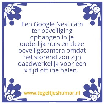 Tegeltje: Ironie