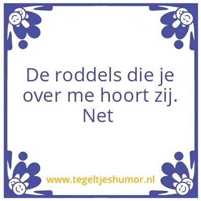 Tegeltje: D