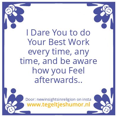 Tegeltje: Aware..