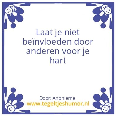 Tegeltje: Volg je hart