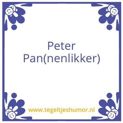 Tegeltje: Pan