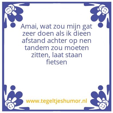 Tegeltje: Amai