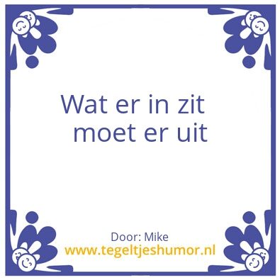 Tegeltje: Mike