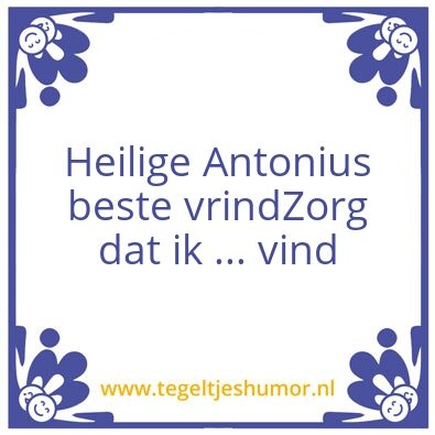 Tegeltje: Ben je iets kwijt