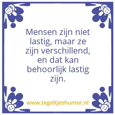 Tegeltje: Lastig