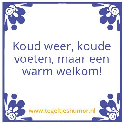 Tegeltje: Koudweertegel