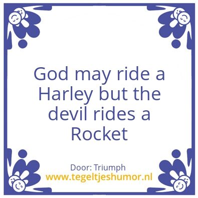 Tegeltje: Triumph