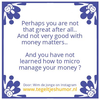 Tegeltje: great business man / woman