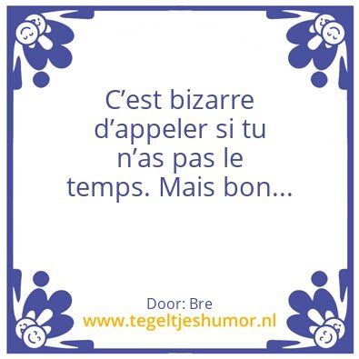 Tegeltje: Bre