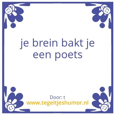 Tegeltje: tt