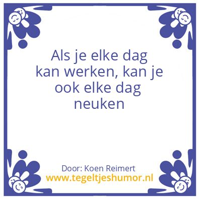 Tegeltje: Neuken